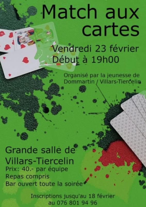 Match aux cartes - Jeunesse de Dommartin / Villars-Tiercelin