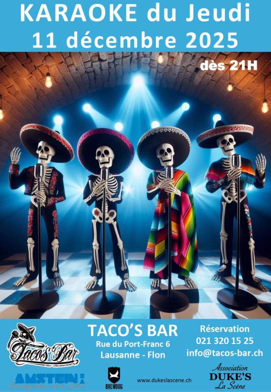 Karaoké du Taco’s bar à Lausanne-Flon