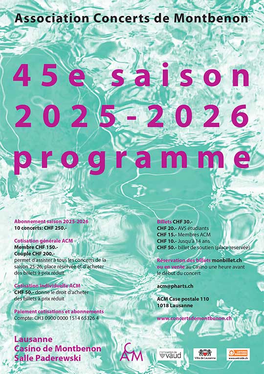 Dans le cadre de la saison 2025-2026, l’Association des Concerts de Montbenon présente son Concert de Noël avec l’Ensemble Musique des Lumières.