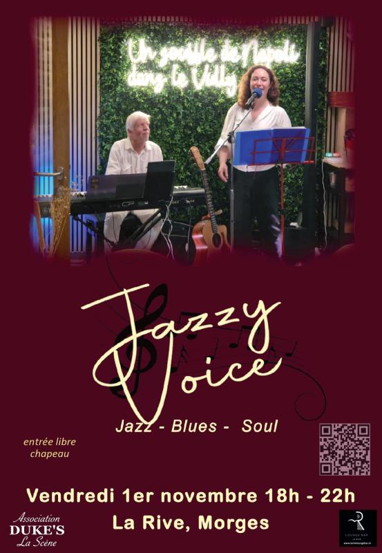 Jazzy Voice (duo piano-voix) dans un répertoire jazz, blues et soul